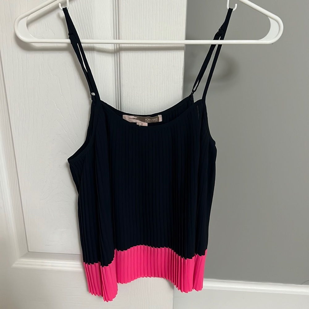 Pleated tank top XS